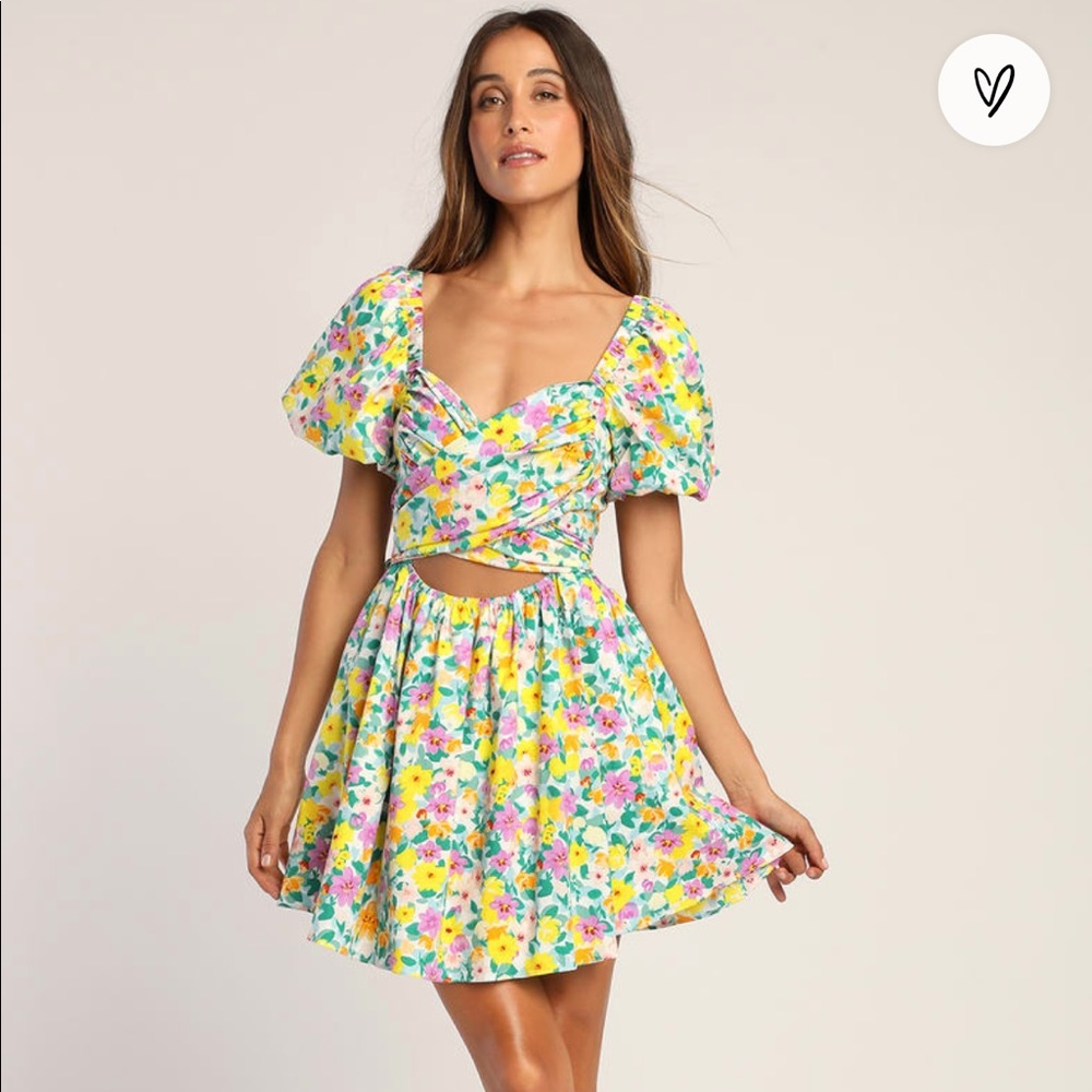 Lulu’s Multi Floral Mini Dress